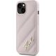 Karl Lagerfeld Karl Lagerfeld KLHCP14SPQDSMGP iPhone 14 / 15 / 13 6.1" różowy/pink hardcase Diagonal Quilted Script