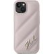 Karl Lagerfeld Karl Lagerfeld KLHCP14SPQDSMGP iPhone 14 / 15 / 13 6.1" różowy/pink hardcase Diagonal Quilted Script