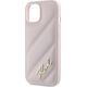 Karl Lagerfeld Karl Lagerfeld KLHCP14SPQDSMGP iPhone 14 / 15 / 13 6.1" różowy/pink hardcase Diagonal Quilted Script