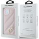 Karl Lagerfeld Karl Lagerfeld KLHCP14SPQDSMGP iPhone 14 / 15 / 13 6.1" różowy/pink hardcase Diagonal Quilted Script