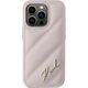 Karl Lagerfeld Karl Lagerfeld KLHCP15LPQDSMGP iPhone 15 Pro 6.1" różowy/pink hardcase Diagonal Quilted Script