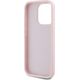 Karl Lagerfeld Karl Lagerfeld KLHCP15LPQDSMGP iPhone 15 Pro 6.1" różowy/pink hardcase Diagonal Quilted Script