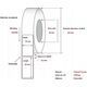 Capture Label 57 x 32 mm. Core 25,