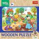 Trefl PUZZLE 24 Drewniane Poznaj Rodzinę Treflików 20263