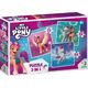 Dodo PUZZLE 3w1 "MY LITTLE PONY" 3 UKŁADANKI W JEDNYM KOLOROWE UKŁADANKI