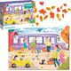 Dodo PUZZLE "DWORZEC KOLEJOWY" KOLOROWA UKŁADANKA 60 ELEMENTÓW DLA NAJMŁODSZYCH