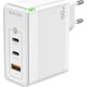 Ładowarka Jellico Ładowarka Sieciowa GaN 100W 1x QC3.0 USB + 2x PD USB-C Jellico C118 biała