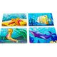 PuzzleOK Drewniane Puzzle 4w1 Zwierzęta Morskie Wodne Układanka Zestaw