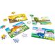 PuzzleOK Drewniane Puzzle 4w1 Dinozaury Układanka Zestaw Prehistoria Zabawka