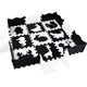 Jokomisiada Puzzle piankowe kontrastowa mata zwierzątka kształty ZA4783