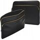 Torba dbramante Paris+ Pebbled full-grain leather sleeve for MacBook Pro 14'' and 14'' Laptop - Night Black