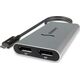 Adapter AV Sonnet Thunderbolt Dual 4K 60Hz DisplayPort Adapter, Space Grey (for Windows, Intel & M1 Pro/Max Macs| not compatible with M1 Macs)