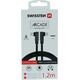 Kabel USB Swissten USB-C - Lightning 1.2 m Czarny (71529900)