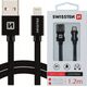 Kabel USB Swissten USB-C - Lightning 1.2 m Czarny (71529900)