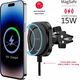 Swissten Magstick Compact Magnetic Car Holder With Wireless Charger 15W/7,5W (Magsafe Compatible)