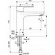 Ideal Standard MIXER FOR BASIN CERAFINE O BLACK MATT