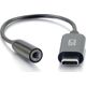 Adapter USB C2G C2G USB C to 3.5mm Audio Adapter - USB C to AUX Cable - USB C to Headphone Jack - Adapter USB-C auf Klinkenstecker - 24 pin USB-C mannlich zu mini-phone stereo 3.5 mm weiblich