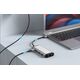 HUB USB Vention Vention Vėdinimo prijungimo stotelė 9 į 1: USB-C į HDMI/USB3.0 x 3/RJ45/SD/TF/garsas 3,5 mm/PD 0,15 pilka