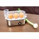 Jajowar First TZS First Austria Egg Boiler, Stainless Steel, 210W, Buzzer, 3 Eggs FA-5115-2