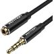 Kabel Vention Przedłużacz audio TRRS 3,5mm męski do 3,5mm żeński 1m Vention BHCBF czarny