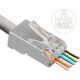 MicroConnect Microconnect KON506-50EZ wtyczka RJ45 Srebrny