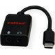 Roline ROLINE Adapter USB typu C - 2x 3,5 mm audio, męski/żeński, 0,13 m