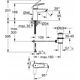 Bateria umywalkowa Grohe Grohe bateria umywalkowa Eurosmart rozmiar S czarny mat 329262433