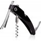 Vacu Vin Vacu Vin Single Pull Corkscrew, Black, Stainless steel, Plastic, Stainless steel, 38 mm, 19 mm, 135 mm