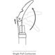Vacu Vin Vacu Vin Single Pull Corkscrew, Black, Stainless steel, Plastic, Stainless steel, 38 mm, 19 mm, 135 mm