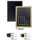 Securit Chalkboard Securit® Woody tavle 60x80 sort - inkl. hvid kridtmarker