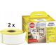 AVERY Avery A1933081, White, Rectangle, Permanent, Black on white, Roll, Polyester