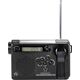 Radio budowlane Renkforce Renkforce RF-CR-200 Kofferradio UKW, MW, KW wiederaufladbar, Solarpanel, Handkurbel, Weckfunktion, Taschenlampe Schwarz (RF-4694806)
