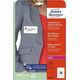 AVERY Avery L4882-20, White, Oval, Removable, A4, Laser, 85 mm
