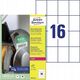 AVERY Avery B5274-50 52 x 74 mm, A4, belagt, Mat, Hvid Hvid 311x220x23mm (50Ark) - (50 st pr. karton)