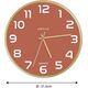 Unilux Unilux 400165111, Wall, Quartz clock, Round, Brick colour, Wood, Wood, Glass