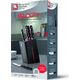 Richardson Sheffield VELOCITY - 5 pc knife block with sharpener - black