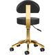 Activeshop Taboret kosmetyczny AM-304G złoto czarny