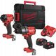 Zestaw elektronarzędzi Milwaukee Milwaukee Akumuliatorinis įrankių kompl. M18 FPP2A3-502X (M18FPD3, M18FID3) 18V 2x5,0Ah