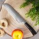 Orion Nóż Santoku stalowy DAMASCUS 31 cm
