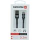 Kabel USB Swissten USB-A - micro-B 0.2 m Różowy (71522105)