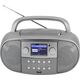 Wieża Soundmaster Soundmaster SCD7600TI przenośny system stereo Analogowe i cyfrowe 4 W DAB+, FM Tytan Odtwarzacz mp3
