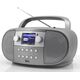 Wieża Soundmaster Soundmaster SCD7600TI przenośny system stereo Analogowe i cyfrowe 4 W DAB+, FM Tytan Odtwarzacz mp3