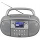 Wieża Soundmaster Soundmaster SCD7600TI przenośny system stereo Analogowe i cyfrowe 4 W DAB+, FM Tytan Odtwarzacz mp3