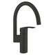 Bateria kuchenna Grohe Grohe jednouchwytowa bateria zlewozmywakowa DN 15 Eurosmart czarny mat 332022433