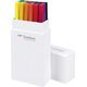 Tombow Tombow ABT-18P-1, 18 colours, Multicolour, Bullet tip & Brush tip, 0.8 mm, 1 cm, Black