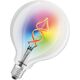 Ledvance LEDVANCE SMART+ WiFi Filament Globe RGBW, Smart bulb, Wi-Fi, Transparent, Integrated LED, E27, Warm white