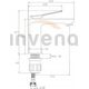 Invena BATERIA UMYWALKOWA PAROS INVENA TREND CZARNA