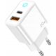 Ładowarka Jellico JELLICO ładowarka sieciowa EU11 PD 20W 1xUSB-C + 1xUSB QC3.0 + kabel USB-C - USB-C Biały