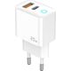 Ładowarka Jellico JELLICO ładowarka sieciowa EU11 PD 20W 1xUSB-C + 1xUSB QC3.0 + kabel USB-C - Lightning Biały