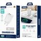 Ładowarka Jellico JELLICO ładowarka sieciowa EU13 GaN PD 30W 1xUSB-C + 1xUSB QC3.0 + kabel USB-C - USB-C Biały